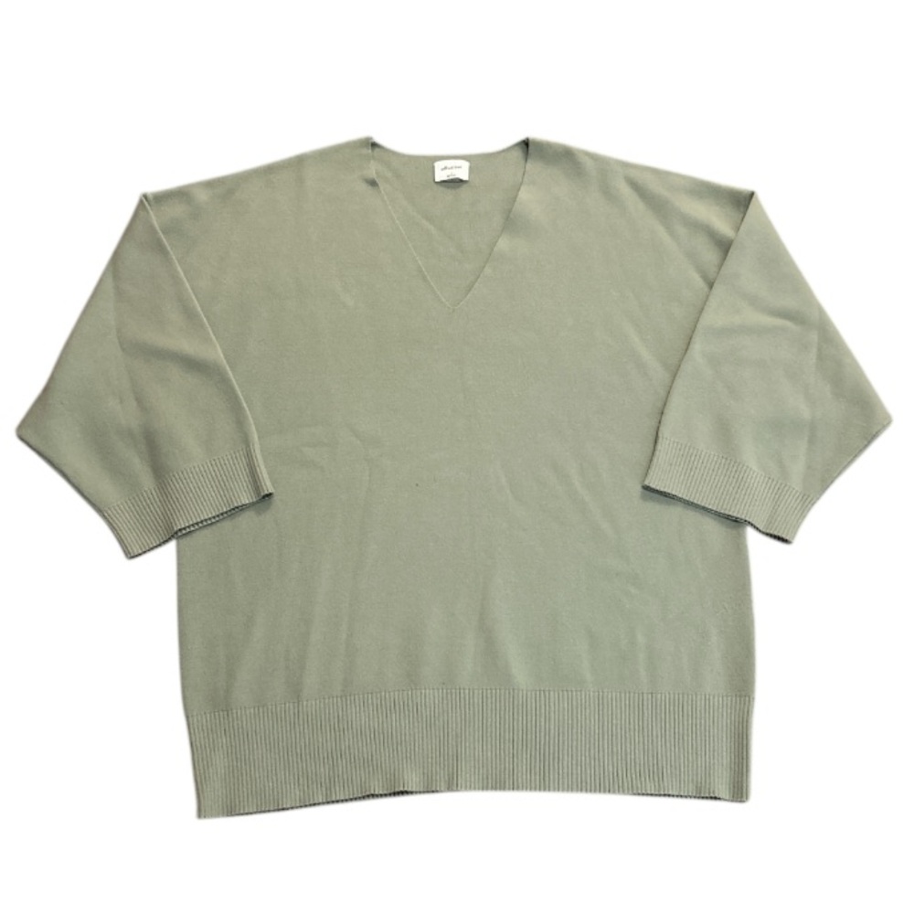 Aritzia Wilfred Free Souvenir Sage Green V neck Sweater size 2 - Picture 2 of 6